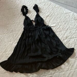 Black Slip Sleeping Dress
